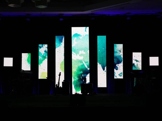 Stage design for Joslin Diabetes Center Event